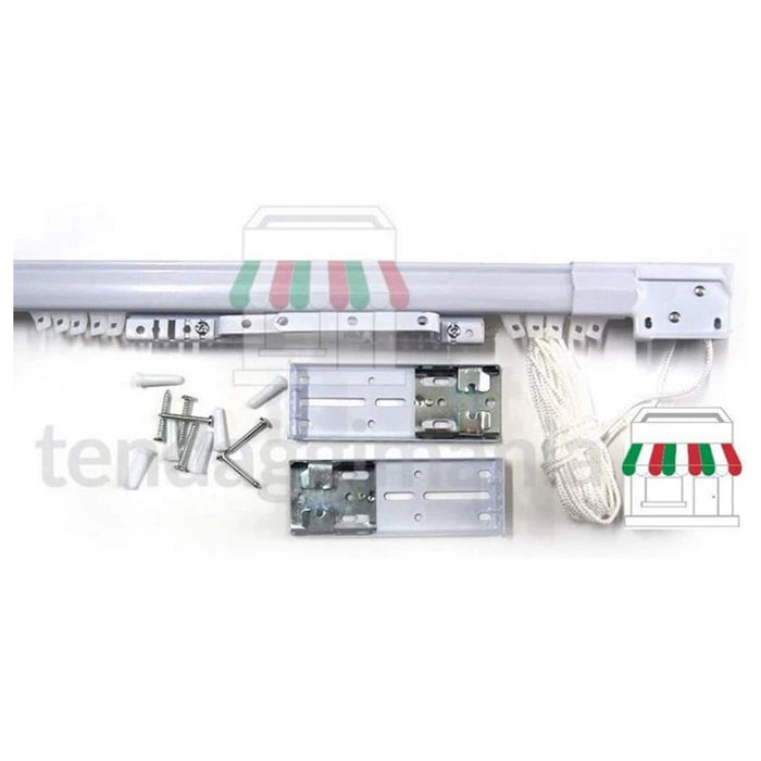 Scorritenda Estensibile In Acciaio Bianco "Easy" (0,71-1,22 Mt)