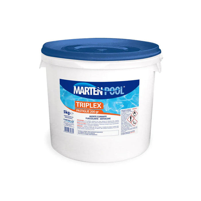 Cloro Triplex Multifunzione Pastiglie 200gr 5kg | Disinfettante Clorato A Lenta Dissoluzione