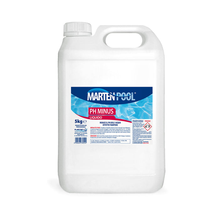 Riduttore Ph Minus Liquido 5kg - Riduce Il Ph Dell'Acqua Con Effetto Tampone