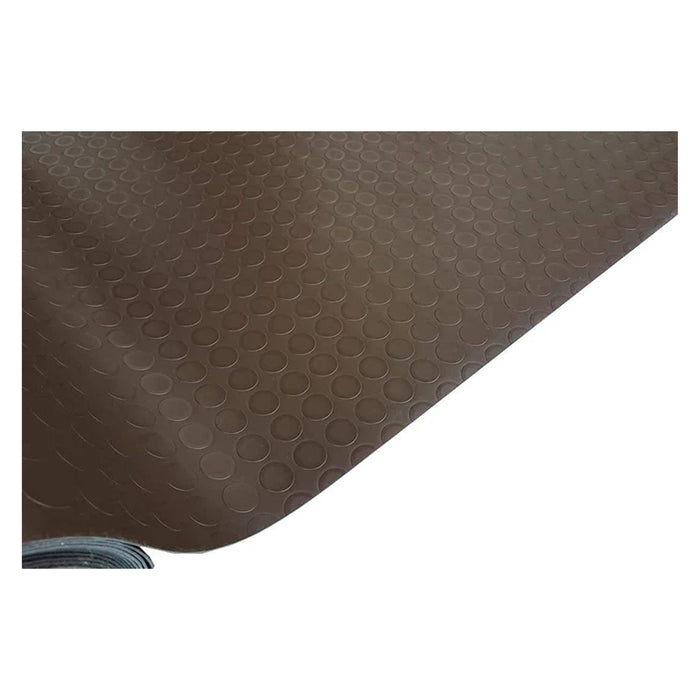 Lamina Multiuso In Pvc Bullonato Bollato Utile Per Rivestimenti - Larghezza 100cm - Lunghezza Al Metro - Spessore: 1,3mm - Marrone Brown