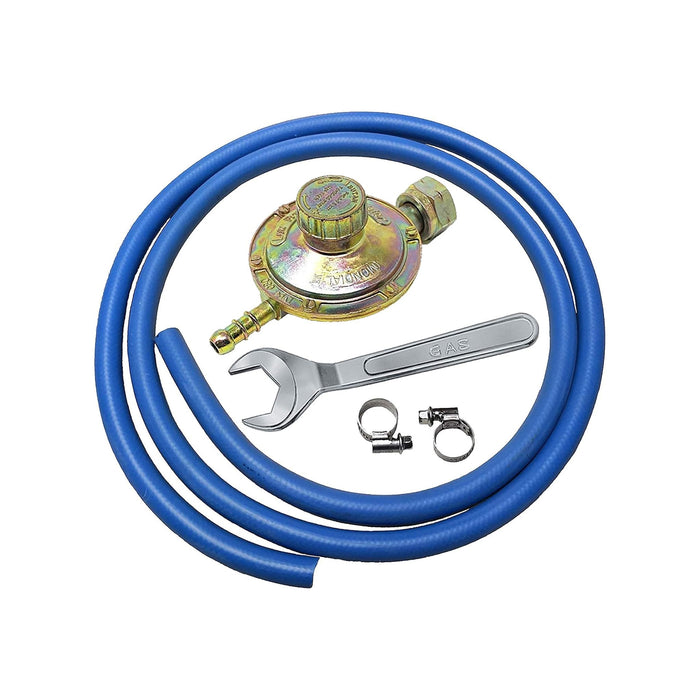green island kit regolatore bassa pressione per cucine stufe e barbecue 2mt tubo 2 fascette e chiave in omaggio ean 8853266462400