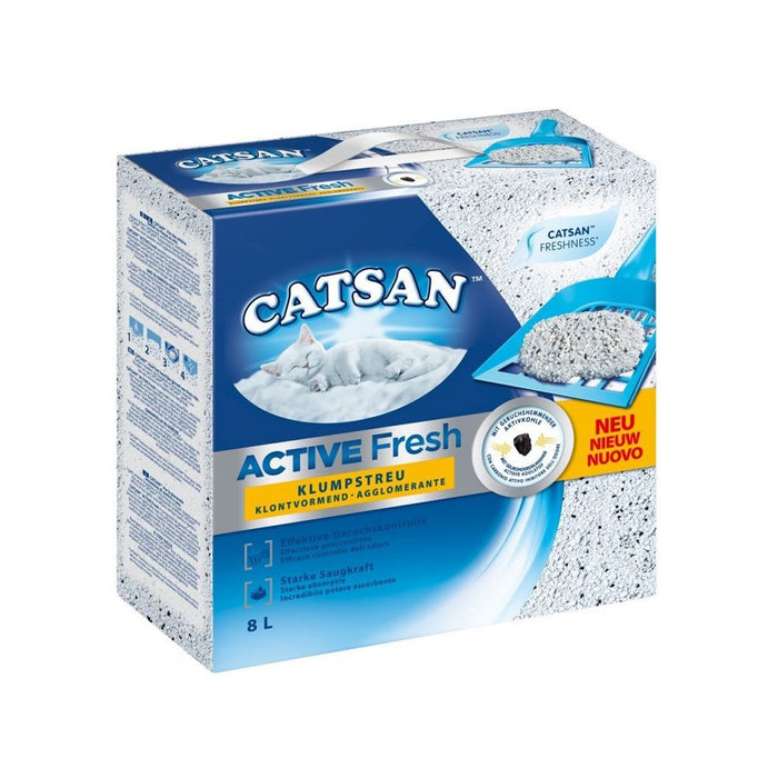 immagine-1-catsan-catsan-active-fresh-lettiera-per-gatti-in-argilla-naturale-con-carbone-attivo-efficace-legame-di-odori-e-umidita-1-x-8-litri-ean-4008429104282