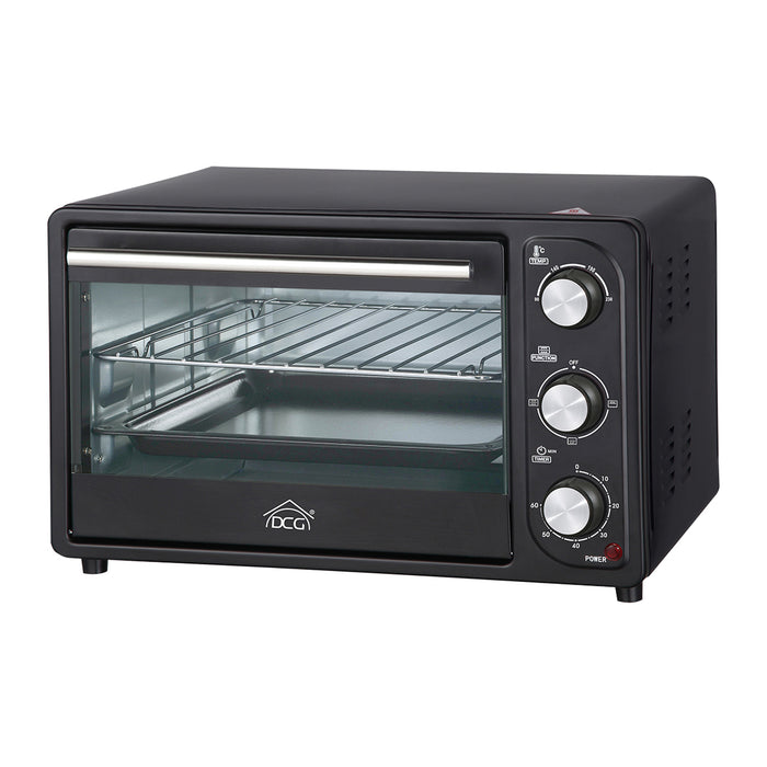 immagine-1-dcg-forno-elettrico-16lt-con-termostato-regolabile-3-posizioni-di-cottura-100-230-timer-60-minuti-dcg-mb9803n-ean-8032774624672