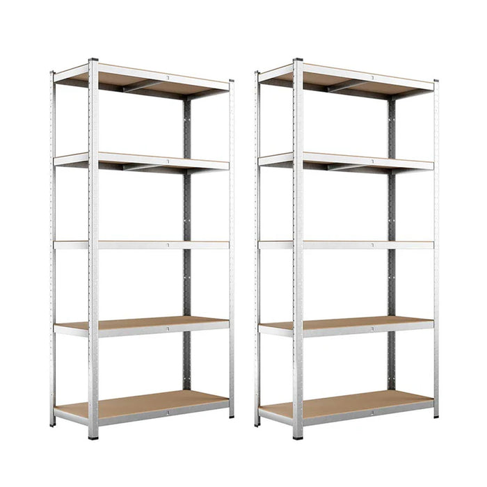 immagine-1-dreamwell-2-x-scaffale-in-metallo-zincato-5-ripiani-per-carichi-pesanti-180x90x40-ean-8054143010817