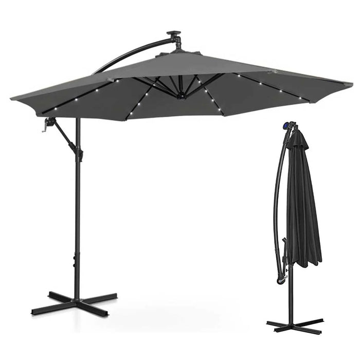 immagine-1-dreamwell-ombrellone-giardino-3mt-con-luce-led-solare-palo-decentrato-con-carrucola-grigio-32-led-con-pannello-solare-ean-8054143020465
