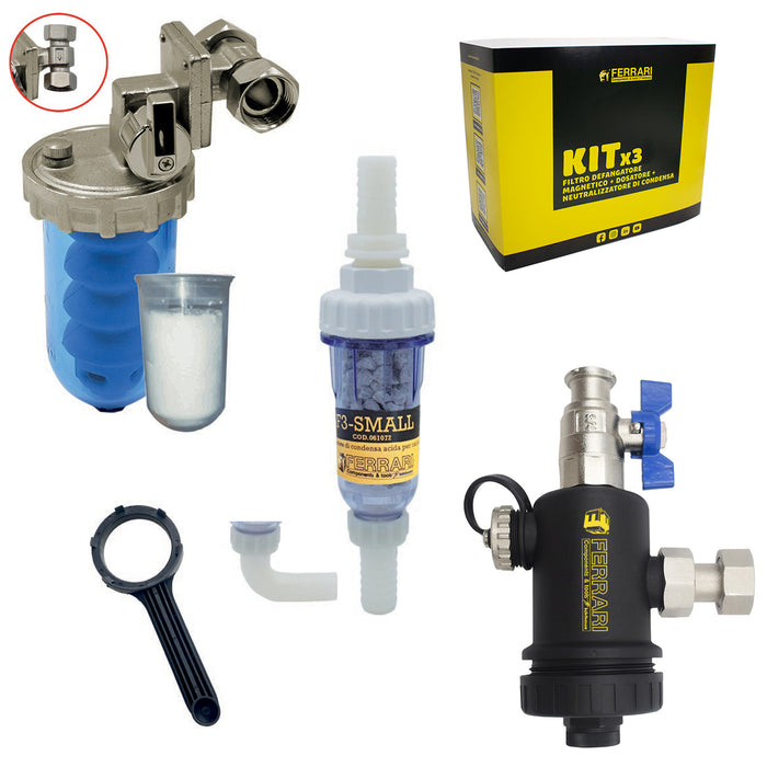 immagine-1-ferrari-kit-salva-caldaia-ferrari-filtri-3-in-1-contiene-1-defangatore-magnetico-1-neutralizzatore-condensa-acida-1-dosatore-decalcificatore-a-sali-polifosfati-chiave-di-svitamento-ean-8025584985231