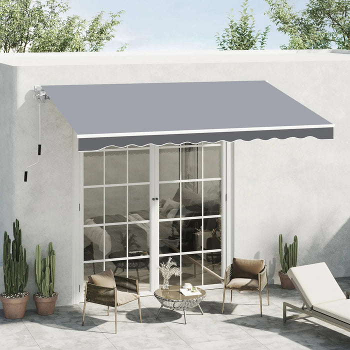 solarius tenda da sole da esterno a bracci avvolgibile 2 misure grigio ean 8056644131879