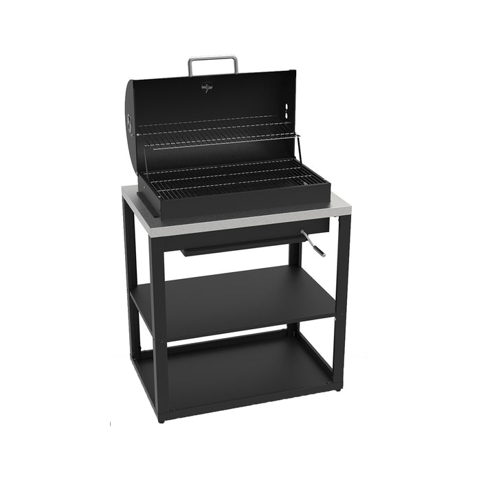 soleilux modulo barbecue a carbone con scaffale aperto l 90 x p 607 x h 90cm ean 8058753796581