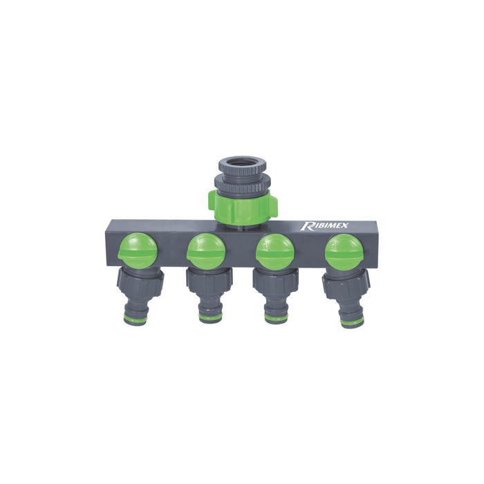 immagine-1-ribimex-presa-rubinetto-bimateriale-4-circuiti-con-leva-di-arresto-prarb-1207-ean-3700194406813