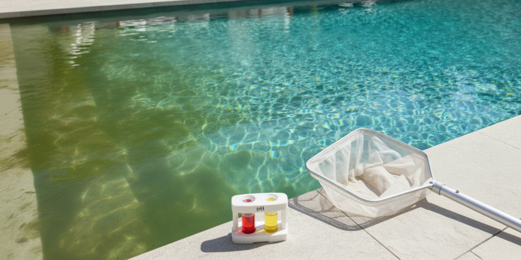 Perché l’acqua della piscina diventa verde e come riportarla limpida senza rifare tutto