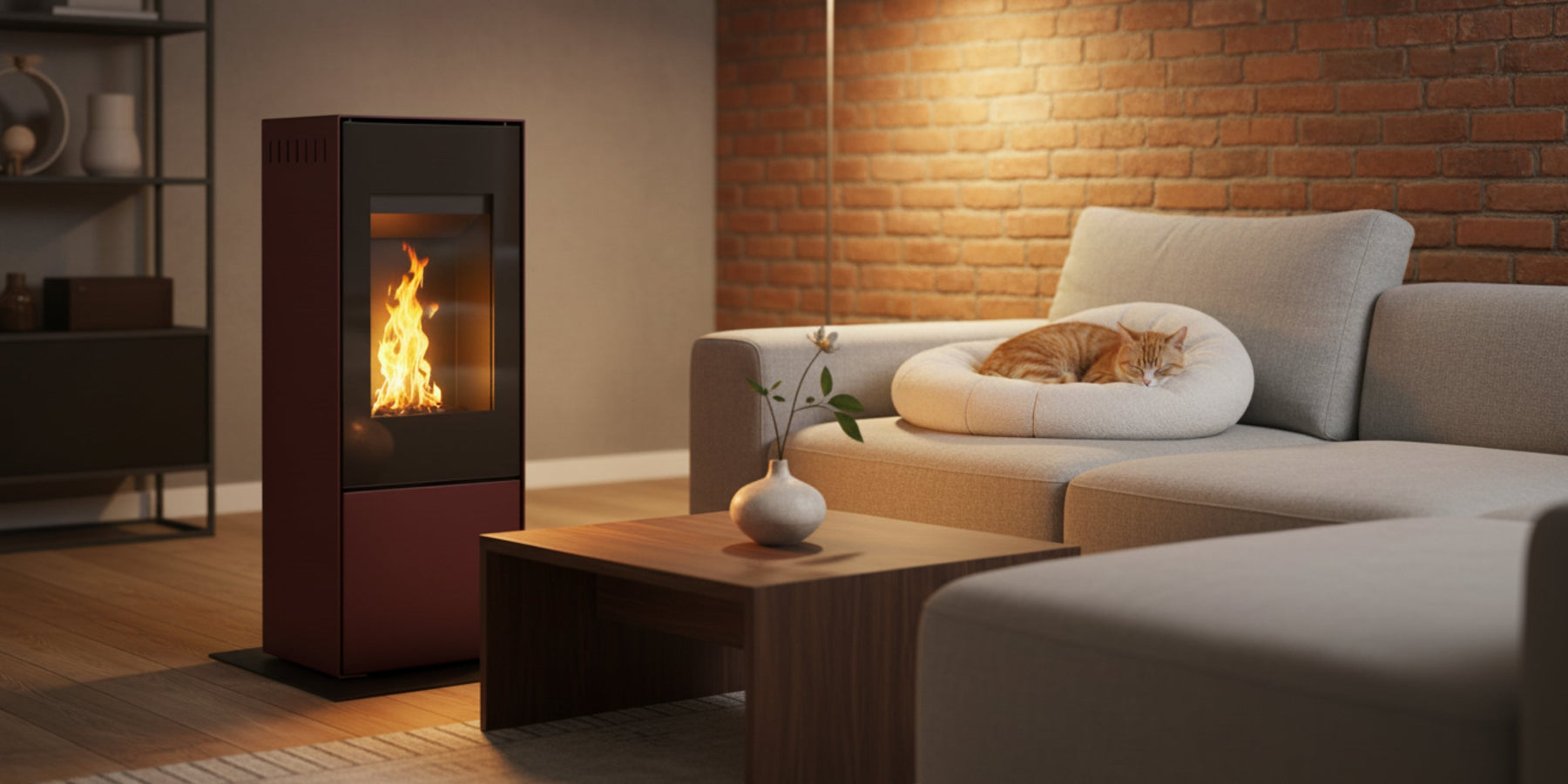 Stufa a bioetanolo senza canna fumaria. Calore ecologico, pulito, inodore