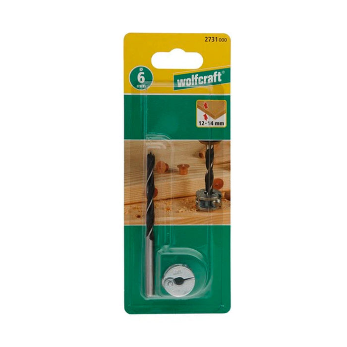 Set Di Punta Per Legno Elicoidali Con Arresto Di Profondità Da 2 Pezzi ø6mm 2731000 Wolfcraft