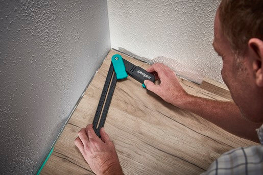 wolfcraft guida angolare con funzione tracciatore a mano per la posa di pavimenti 6958000 ean 4006885695801