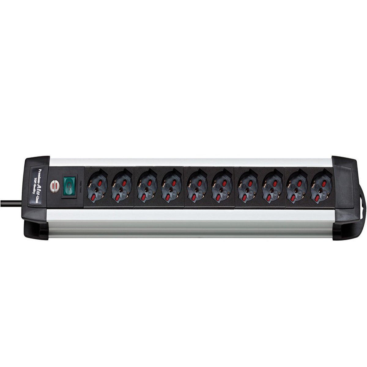 Alu-Line Multipresa Alluminio 10 Prese con Interruttore 74cm 1391005010