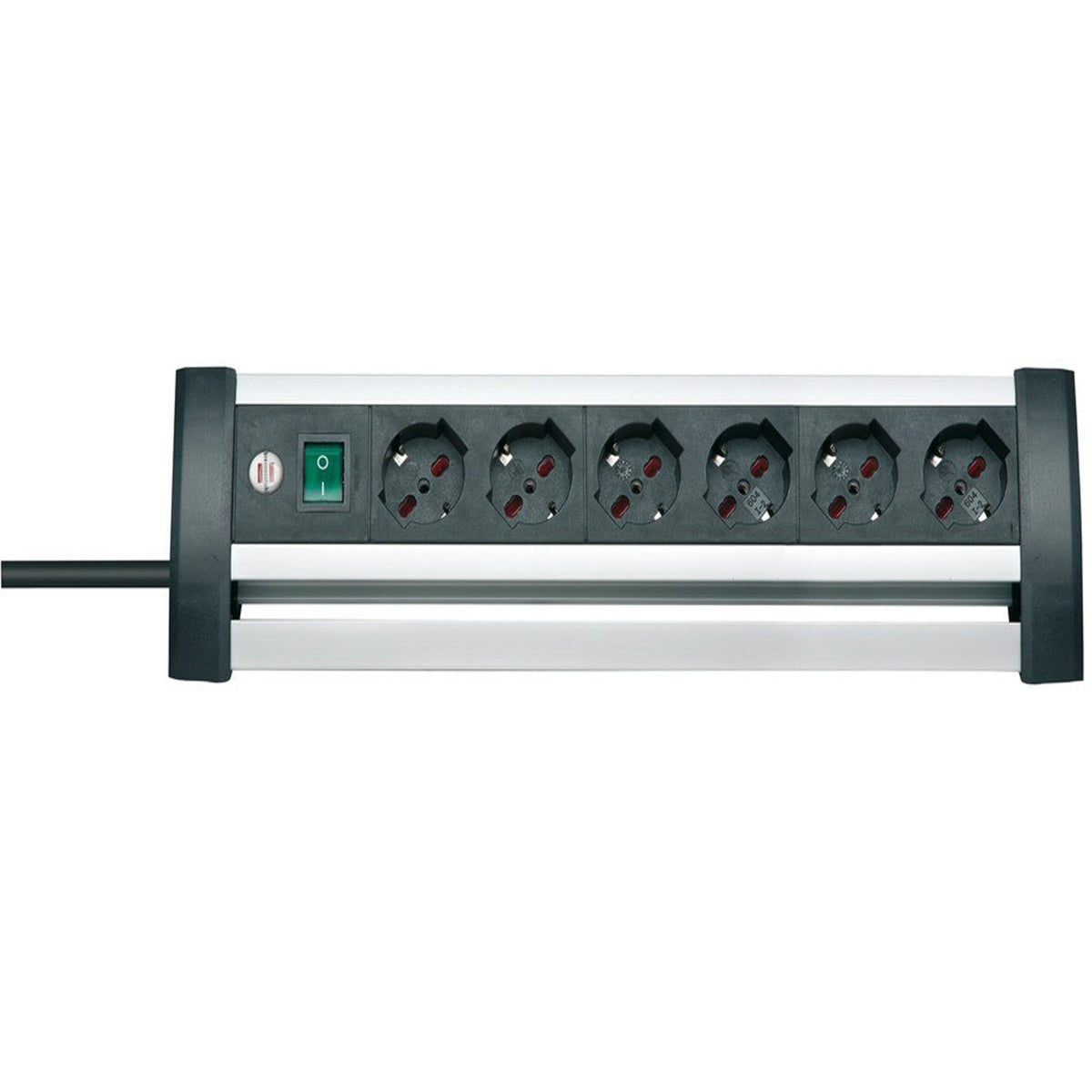 Alu-Office-Line Multipresa da Scrivania Alluminio Interruttore 1394005416