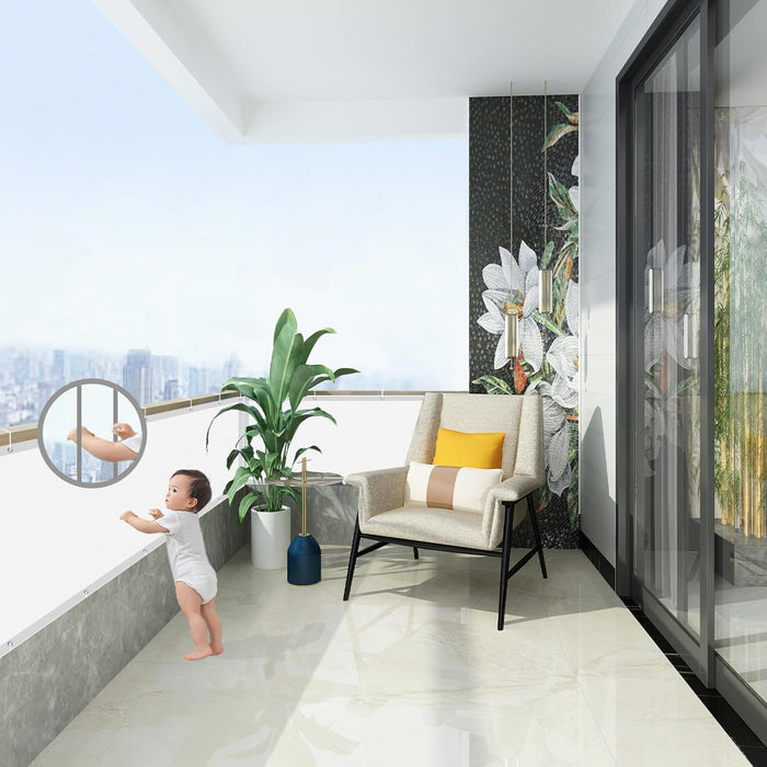 Stuoia Ombreggiante In Pvc 90 Cm Rotolo 6 Mt - Foglie