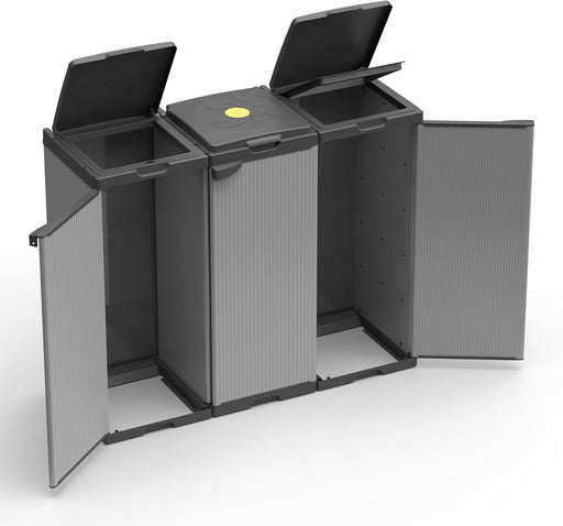 mongardi mobile portasacco tris per raccolta differenziata in plastica facile da montare adatto a sacchi da 80 110 l resistente ean 8006444012427