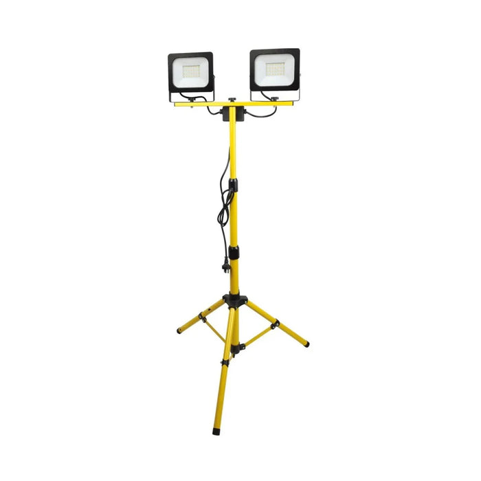 Proiettori Trepiede Ip44 Led Slim 2 X 50 W Faro Faretto Cavalletto Telescopico