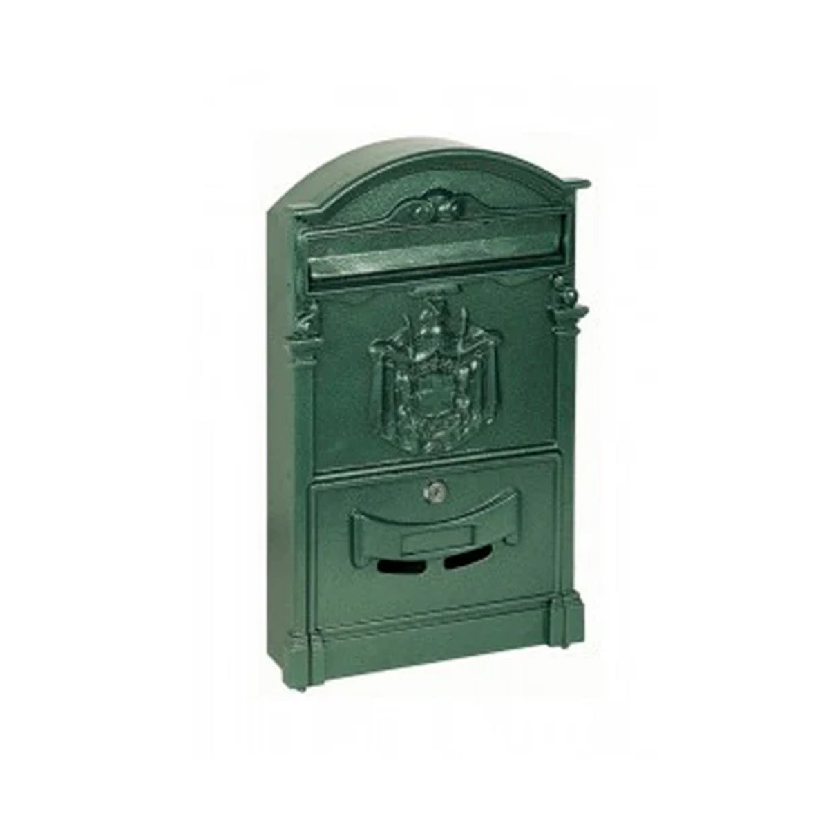Cassetta Postale Serie Rege Verde 26,5x8,3x41cm - Alubox 29regieposteve-1