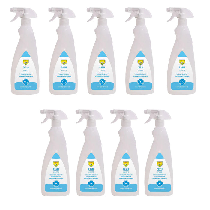 9x Sgrassante Universale Profumato A Bassa Schiumosità Per Tutte Le Superfici Spray Da 750ml