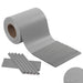 green island fascia frangivista grigio chiaro in pvc 19 cm x 35 mt con 25 clips di fissaggio incluse ean 8029971166142