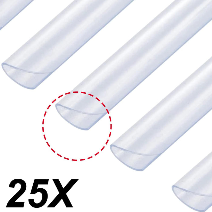 green island 25x clips di ricambio trasparenti per fascia frangivista in pvc ean 8029971166180