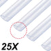 green island 25x clips di ricambio trasparenti per fascia frangivista in pvc ean 8029971166180