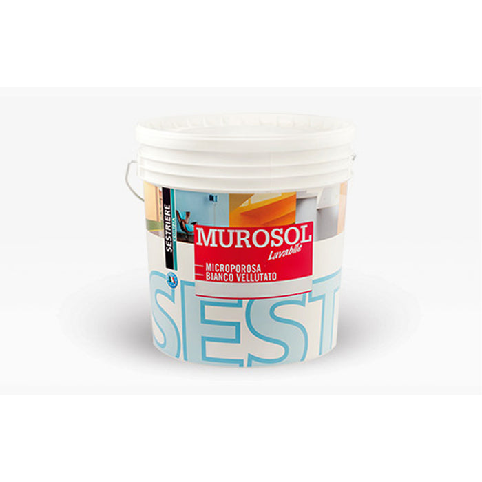 sestriere vernici s r l murosol idropittura lavabile microporosa bianco vellutato 4lt ean 8032722182766