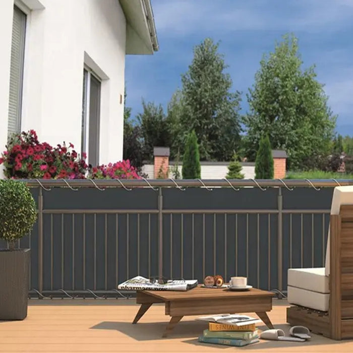 Stuoia Ombreggiante In Pvc 90 Cm Rotolo 6 Mt - Grigio Scuro
