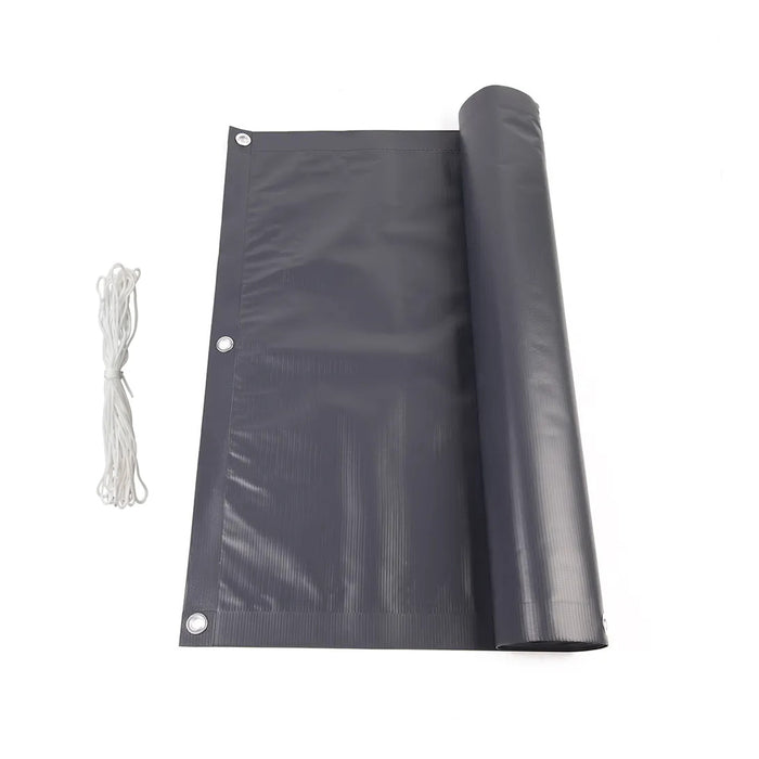 Stuoia Ombreggiante In Pvc 90 Cm Rotolo 6 Mt - Grigio Scuro