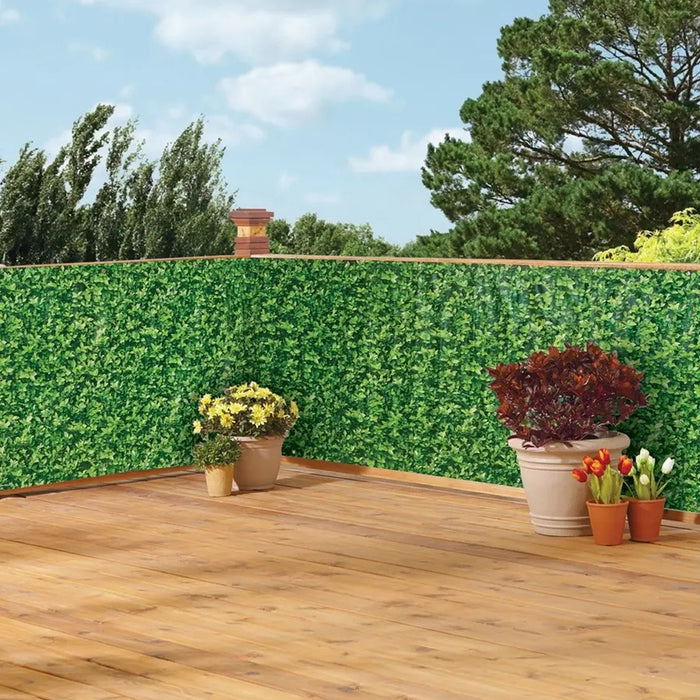 Stuoia Ombreggiante In Pvc 90 Cm Rotolo 6 Mt - Foglie