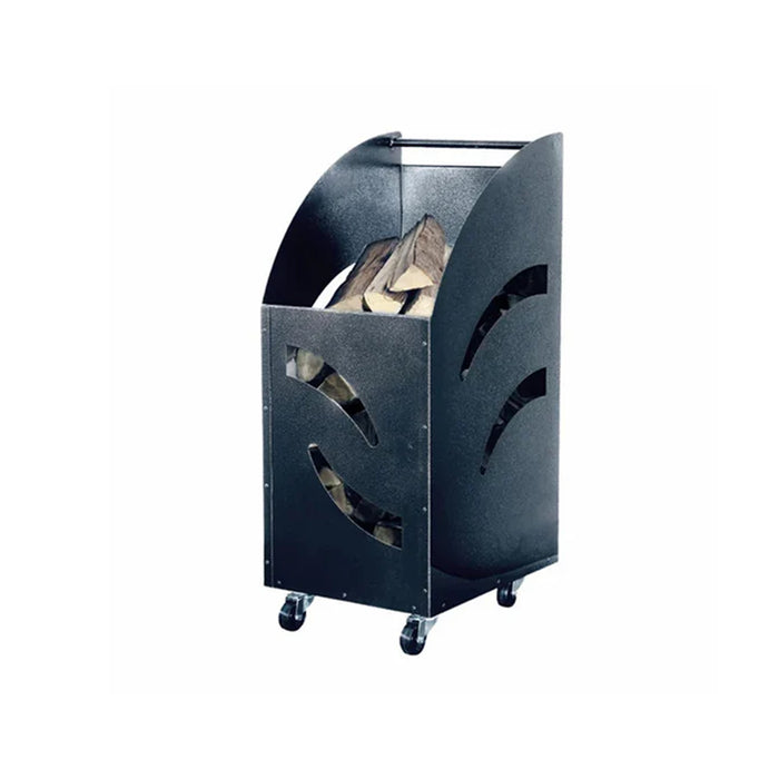Portalegna A Box In Acciaio Livigno 32x42x80h Cm - Mille 601