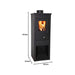 mille artigian ferro stufa legna era 7kw cm 33x35x94h ean 8052190069840