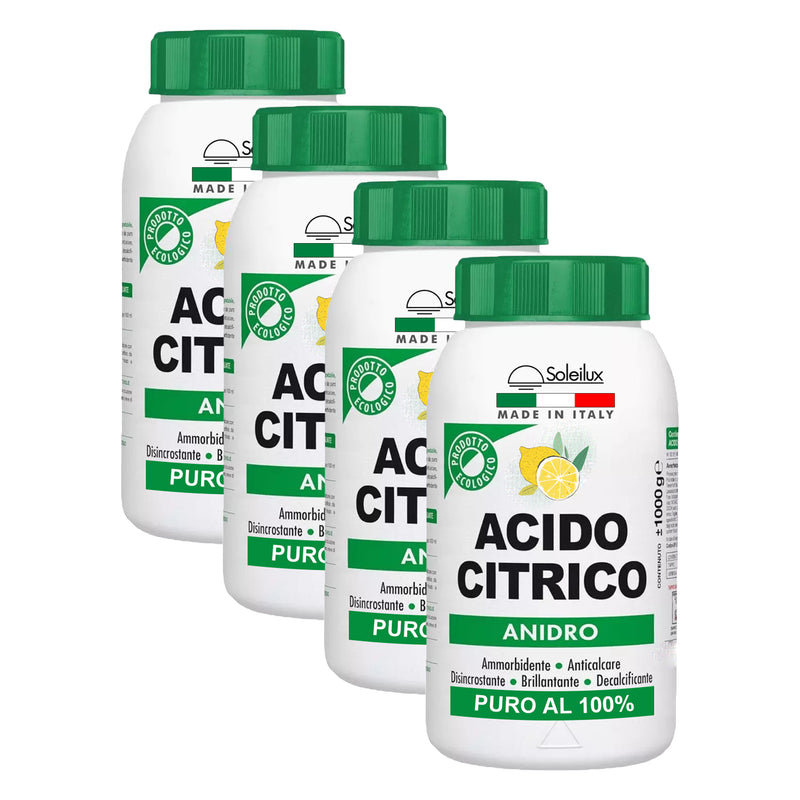 4X Acido Citrico Anidro 1kg Prodotto Ecologico-1