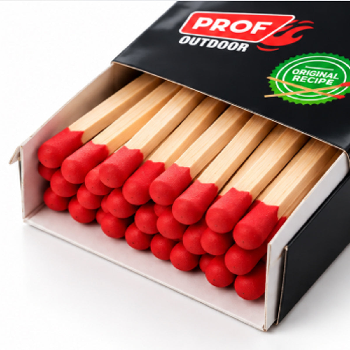 Fiammiferi Lunghi 20 cm per Barbecue, Camino e Stufa – Confezione da 40 Pezzi, Fiammiferi in Legno per Accensione Fuoco, BBQ e Candele – 40806011-3