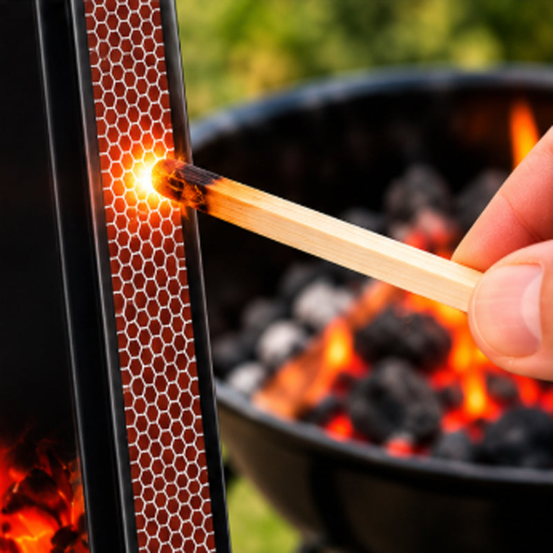 Fiammiferi Lunghi 20 cm per Barbecue, Camino e Stufa – Confezione da 40 Pezzi, Fiammiferi in Legno per Accensione Fuoco, BBQ e Candele – 40806011-4