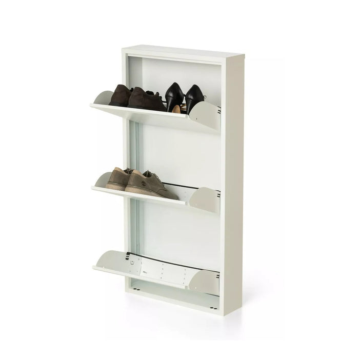 immagine-2-soleilux-scarpiera-salvaspazio-slim-in-metallo-a-3-ante-bianca-senza-montaggio-15x50x104cm