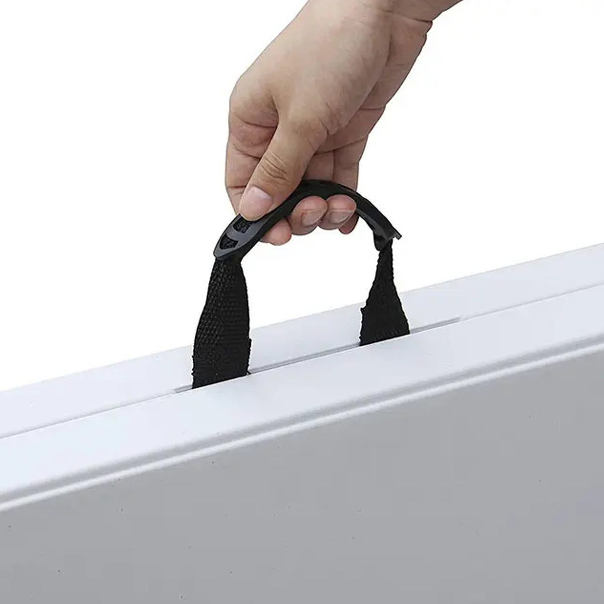 Tavolo Pieghevole Rettangolare A Valigetta In Hdpe Dura Resina Salvaspazio 180x75x74-3