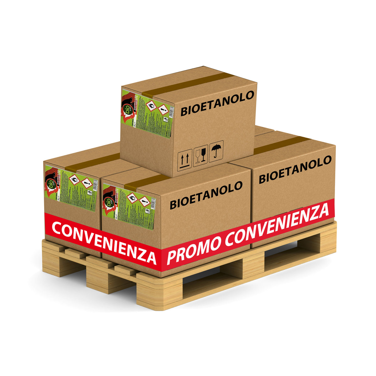 100lt Bioetanolo Sprint Combustibile Liquido Ecologico Naturale Inodore Camino - Fornita Su Pedana