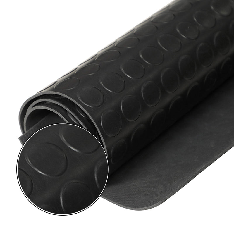 1mt x 20mt Pavimento antiscivolo bolflex bullonato copripavimento bollato in pvc 1,2mm - NERO-1