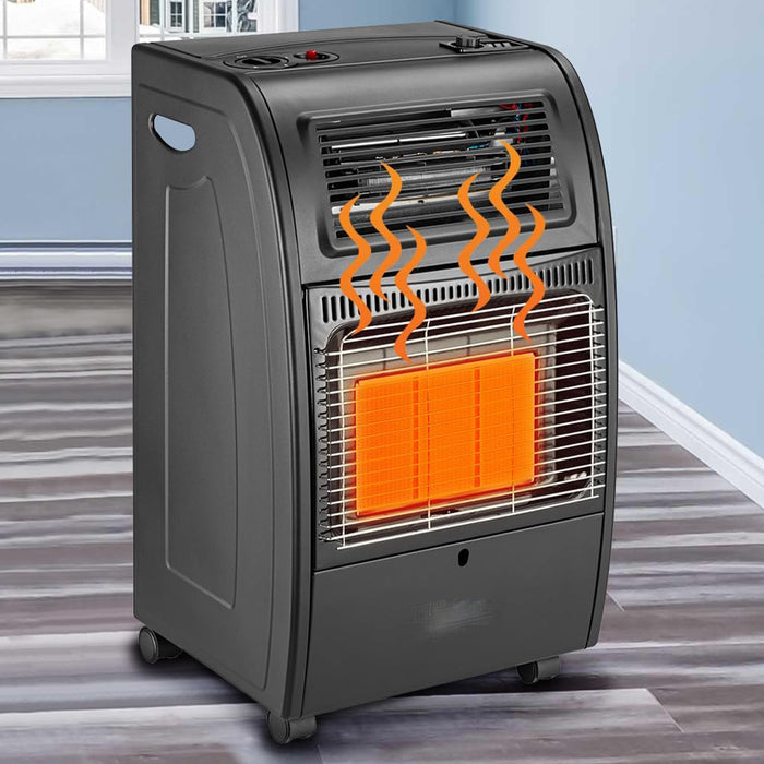Stufa Catalitica A Gas Gpl Con Infrarossi 4200w E Ventilata Turbo 1500w Dcg GH09