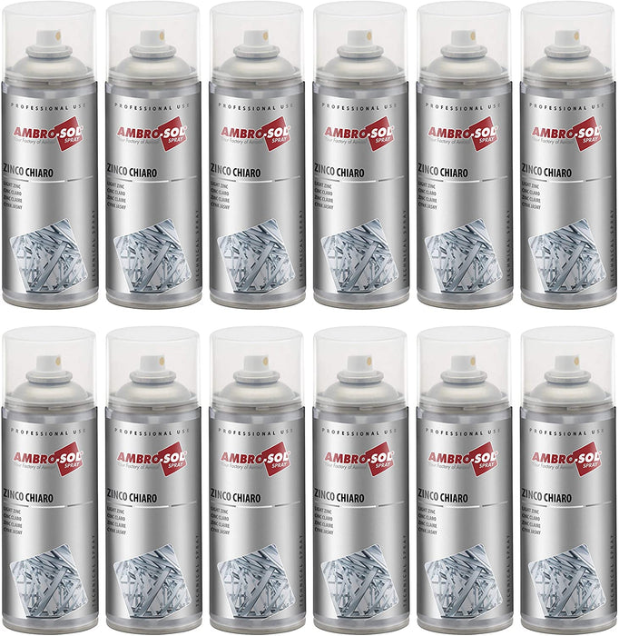 immagine-1-ambro-sol-12pz-zinco-chiaro-spray-zincante-a-freddo-alta-resistenza-ambrosol-400ml-ean-7427136747402
