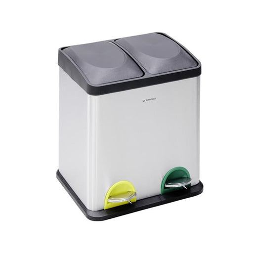 immagine-1-arregui-pattumiera-e-riciclaggio-con-pedale-in-acciaio-inox-con-2-secchi-cr705-30l-ean-8425181724279