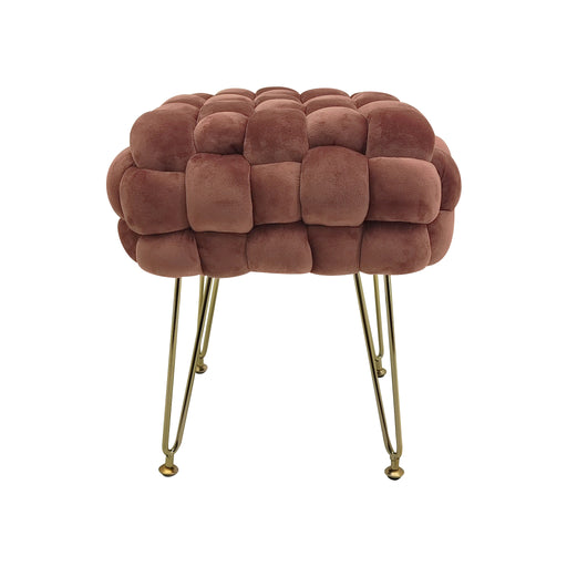immagine-1-casa-collection-pouf-intrecciato-sophie-in-velluto-rosa-38x38x425cm-0048496-ean-8010402484966