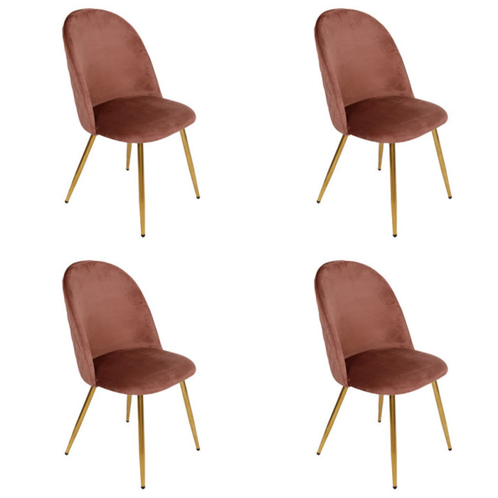 immagine-1-casa-collection-set-4-sedie-in-velluto-rosa-scuro-con-gambe-oro-claire-0048672