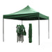 cilvani gazebo richiudibile 3x3mt pieghevole a fisarmonica automatico mercato tenda fiera verde ean 8026158900025