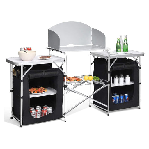 immagine-1-dreamwell-cucina-da-campeggio-pieghevole-in-alluminio-con-cucinotto-con-paravento-nero-2-vani-portaoggetti-in-tessuto-nero-1735-x-49-x-111-cm-ean-8054143011500