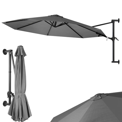 immagine-1-dreamwell-ombrellone-a-muro-300-cm-parasole-parete-struttura-metallo-gazebo-air-vent-grigio-parete-300-cm-ean-8054143037913
