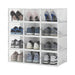 dreamwell scarpiera set 12 scatole portascarpe salvaspazio impilabili 35x25x19 cm ean 8054143036374