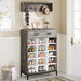 immagine-1-dreamwell-set-ingresso-scarpiera-e-appendiabiti-da-parete-portascarpe-con-15-scomparti-grigio-ean-8054143036763
